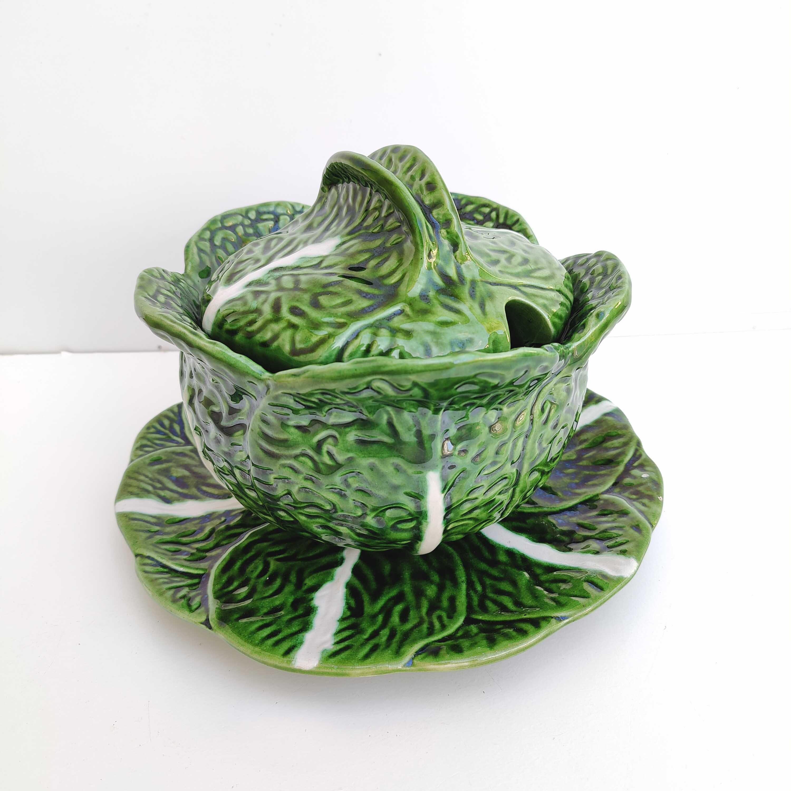 Vintage ceramic cabbage soup bowl