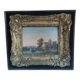 Peinture originale antique.Huile sur bois.