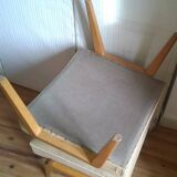 Pair of large vintage 1950s ottoman footstools.