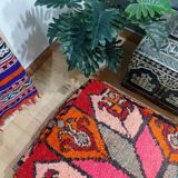 Handmade Berber pouf in wool 60 X 60 X 20 CM