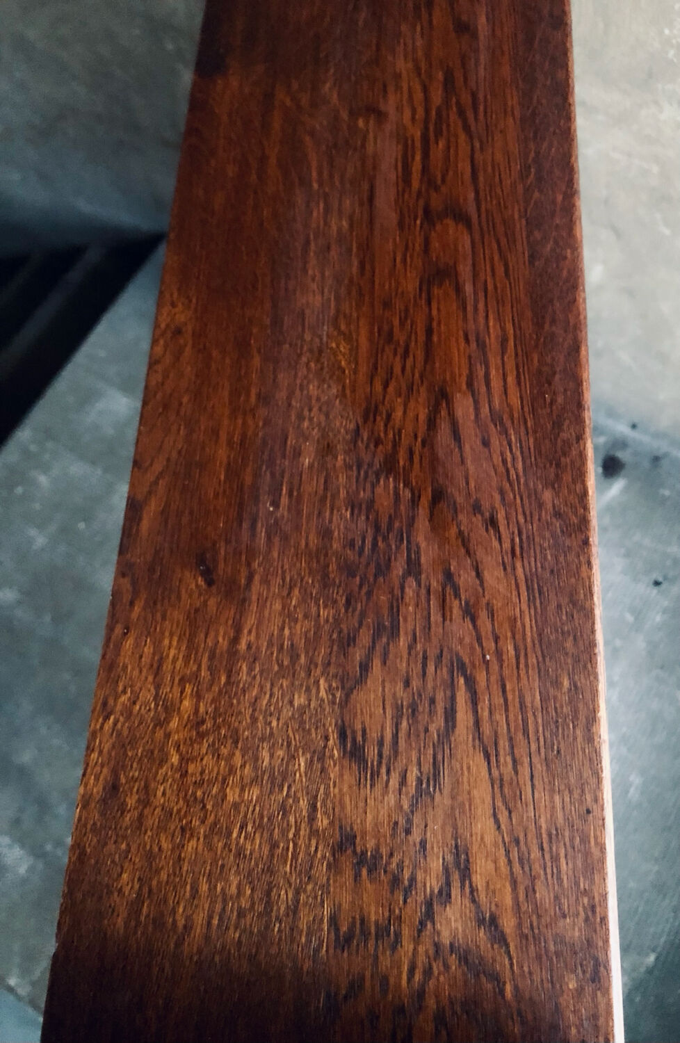 Brutalist shelf with dowels in solid oak