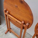 Pair of Burgundian Winegrower Folding Tables