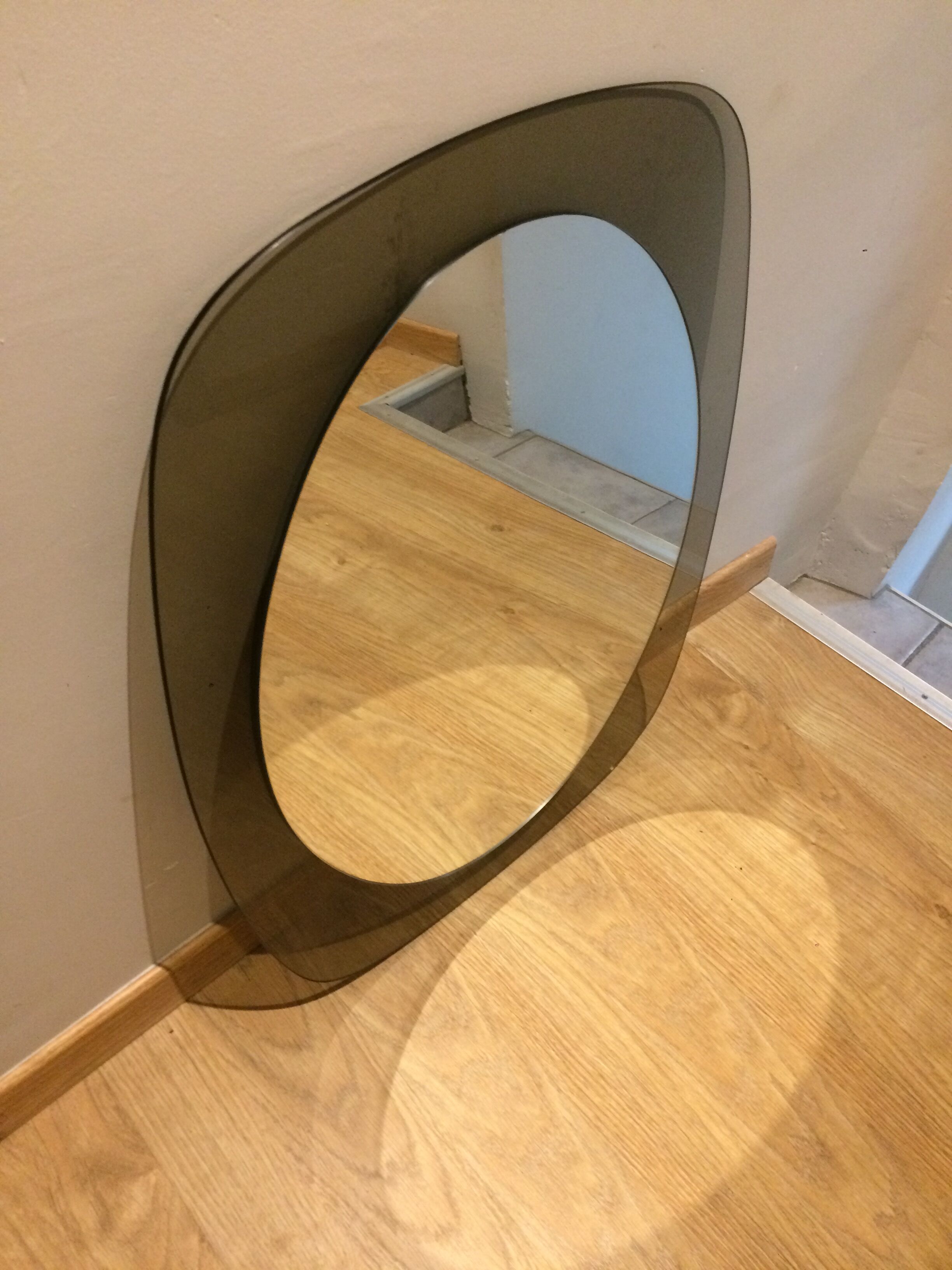 Oval Mirror Design 1970'S Fontana Arte 69x54cm