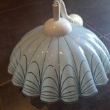 Suspension from the 70s. In glass paste (no problem) Rare and large piece, 45 cm wide.
