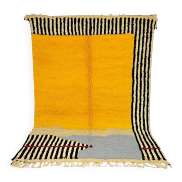 Handmade pure wool rug, size 100x200 cm.