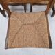 MidCentury Brutalist Oak "Razor Blade" Dining Chairs, Set of 6, France 60's
