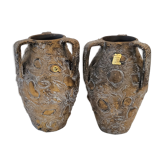 Pair of vintage Ceraverre vases 1960