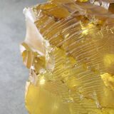 Vintage Italian Orange & Yellow Sculpture Lamps, 70s, set of 2