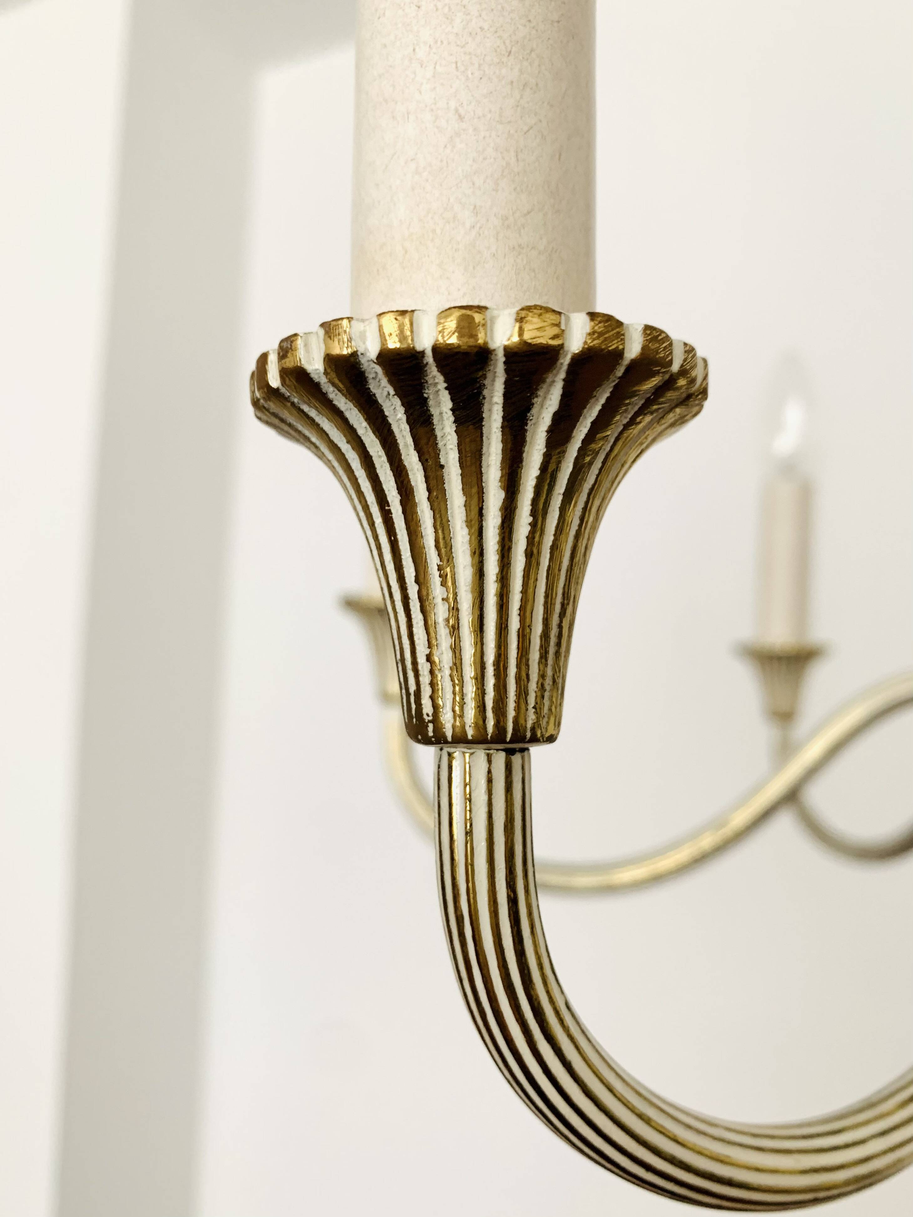 Brass Chandelier by Vereinigte Werkstätten München