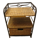 Rattan bedside table