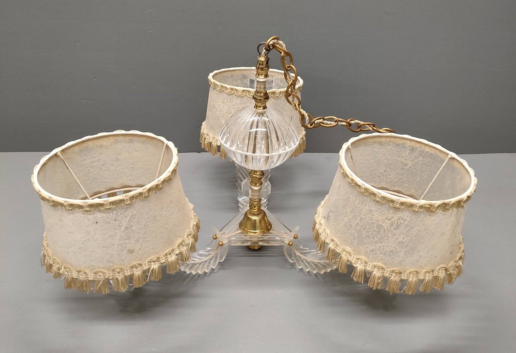 50's Rockabilly Chandelier - Three Lights - France