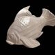 Le jan, large art deco cracked earthenware fish circa 1930