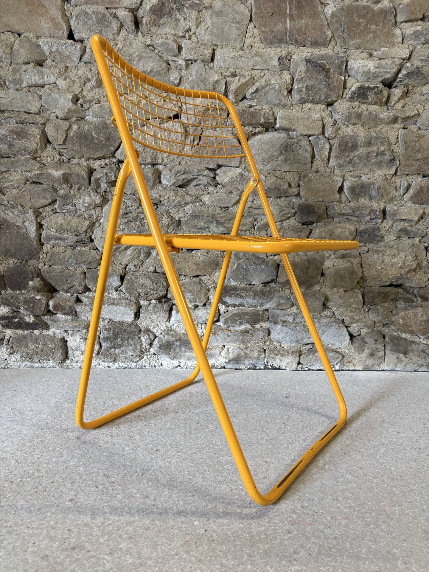 Metal folding chair Ted Net by N. Gammelgaard for IKEA, 1980
