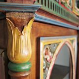 Carved wooden sideboard