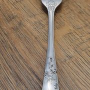 5 fourchettes à gâteau argent milieu XXème