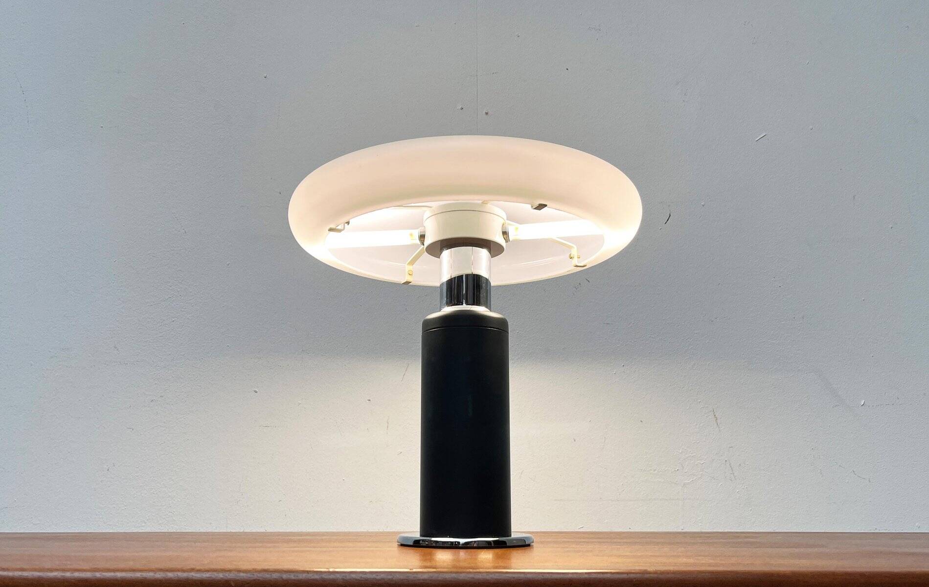 Postmodern German table lamp by Hillebrand, 1980s.