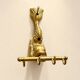 Bathroom set Napoleon III golden brass dolphin motif 7 pieces