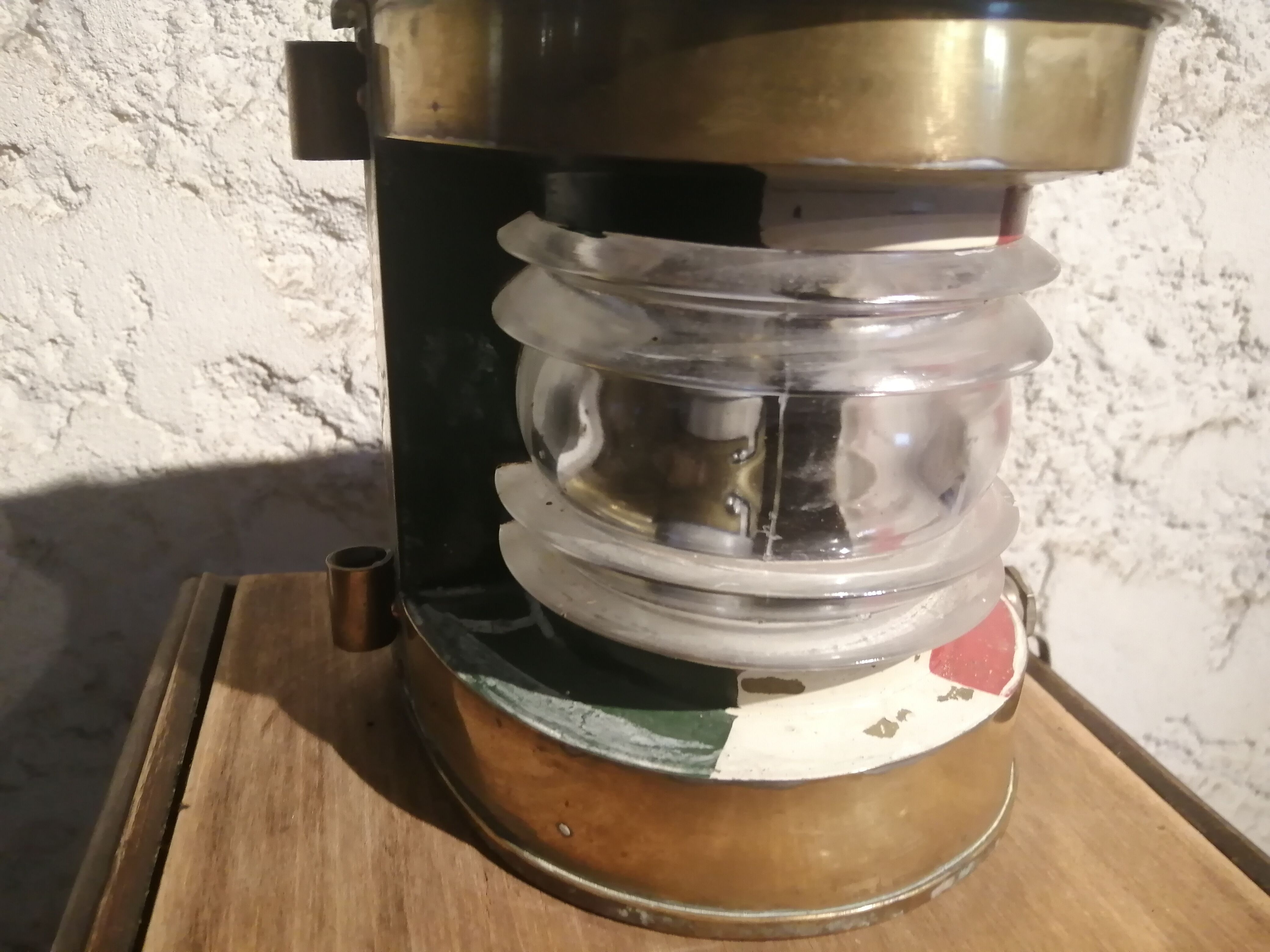 Navy lamp in brass LDF