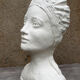 Woman bust in plaster