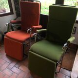 Pair of vintage Pierson reclining armchairs