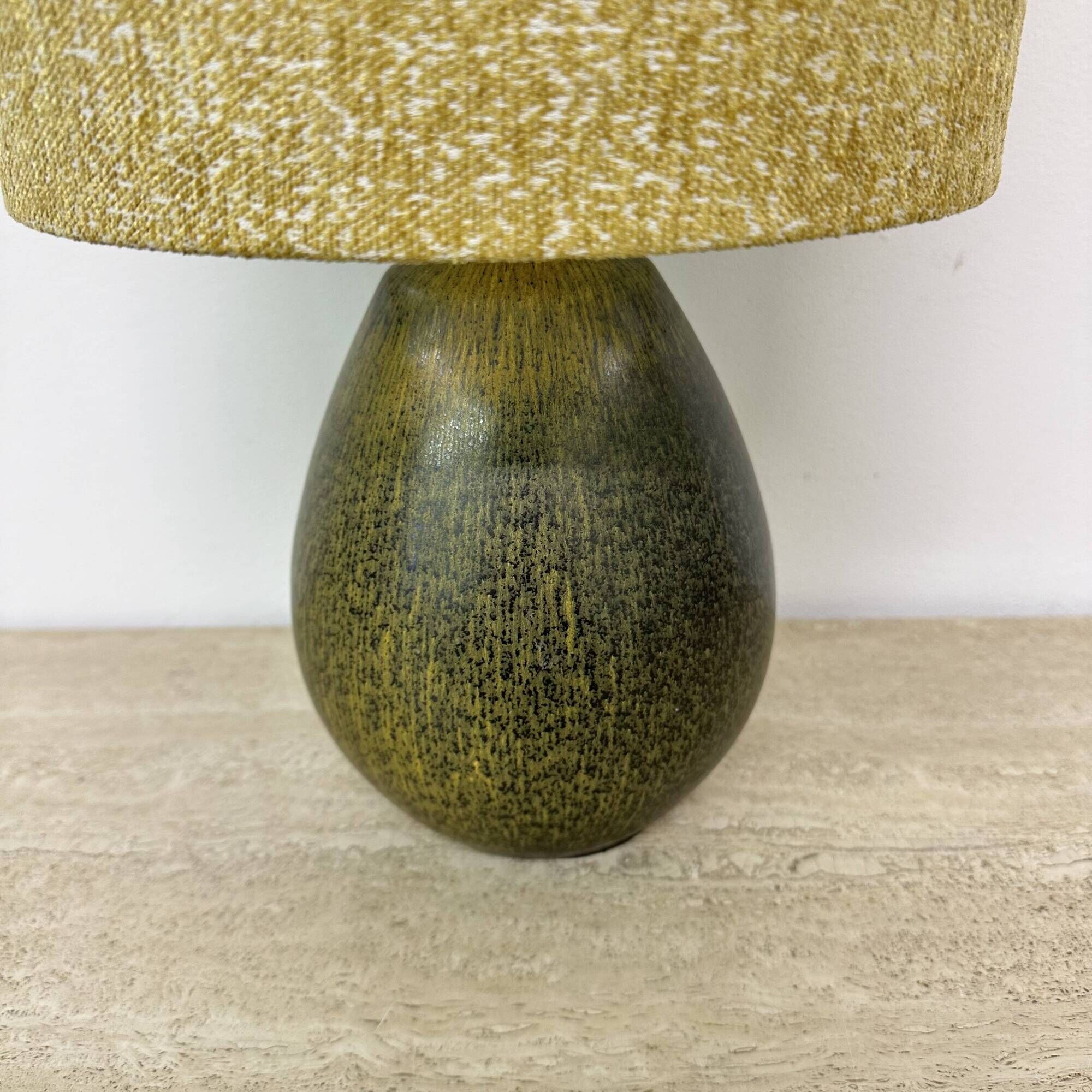 Vintage ceramic table lamp , 1970s German