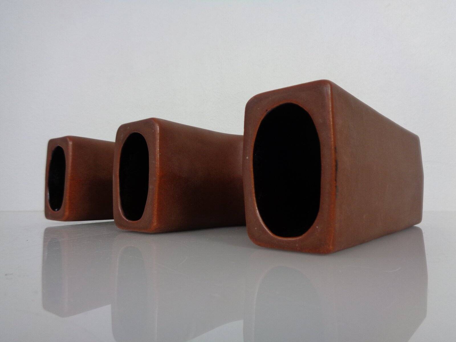 Dutch studio ceramic vase by Marius & Hugo Van Woerden for Vest Keramiek, 1970s