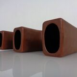 Dutch studio ceramic vase by Marius & Hugo Van Woerden for Vest Keramiek, 1970s