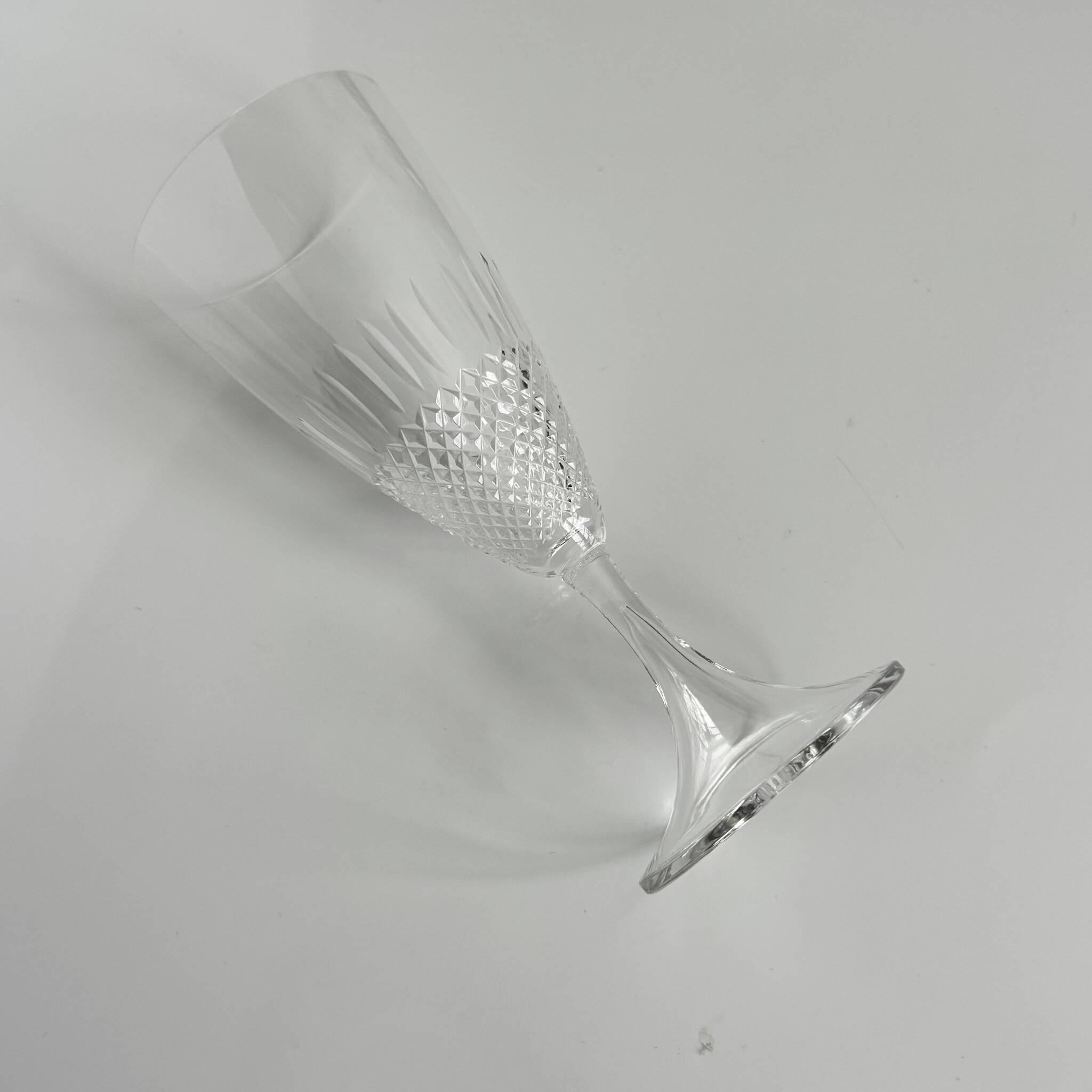 6 Crystal Wine Glasses by Lalique | “Chinon” Model from the 1960s