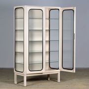 Vintage iron and glass medicine cabinet, 1970s