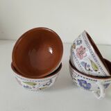 Glazed earthenware cups