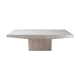 Vintage travertine coffee table, 80s