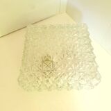 Vintage molded glass wall light