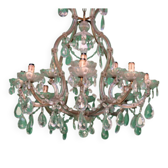 Chandelier en cristal italien