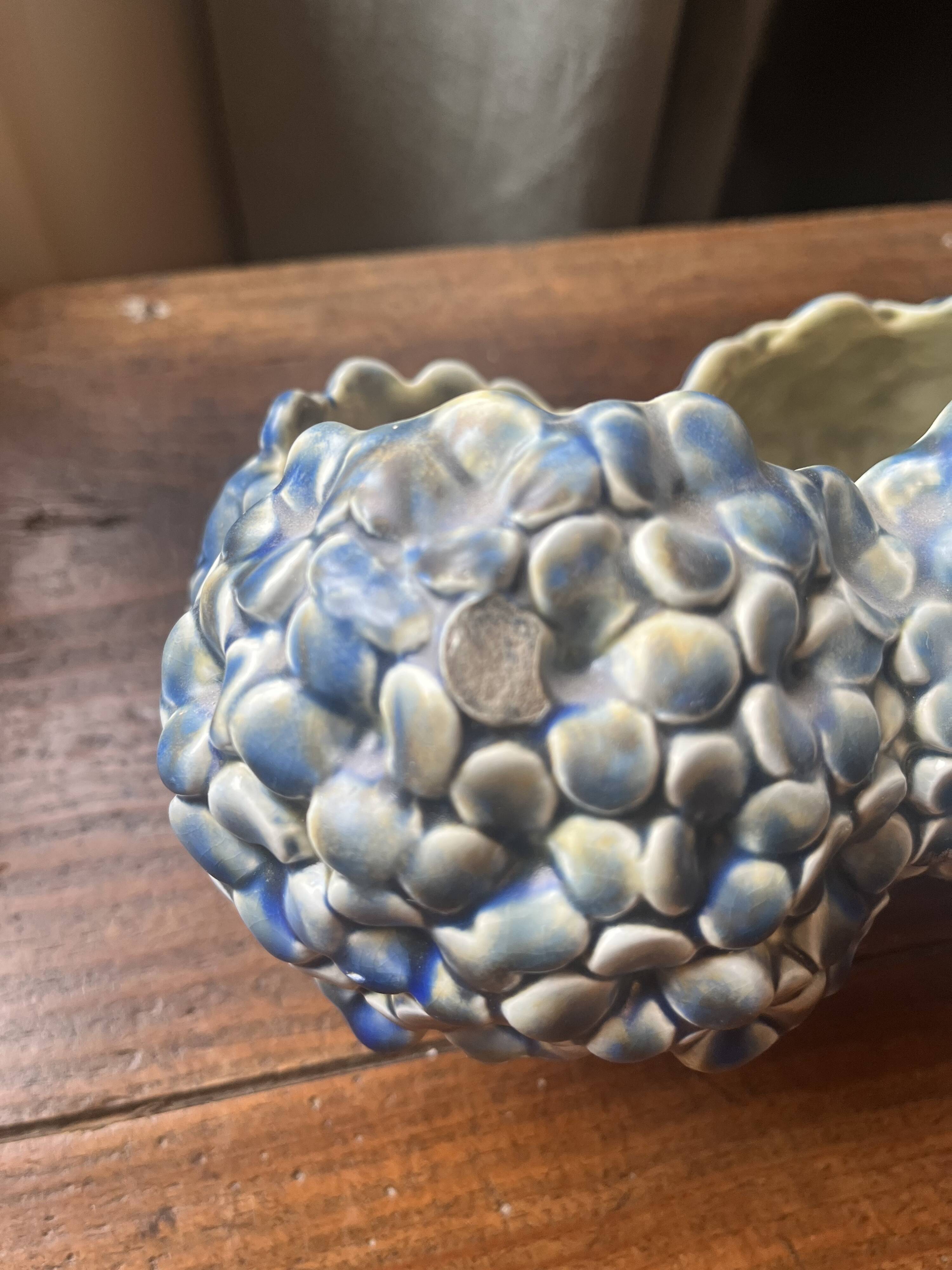 barbotine planter signed A.G De Bruyn
