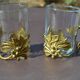2 cups/art deco tea glasses