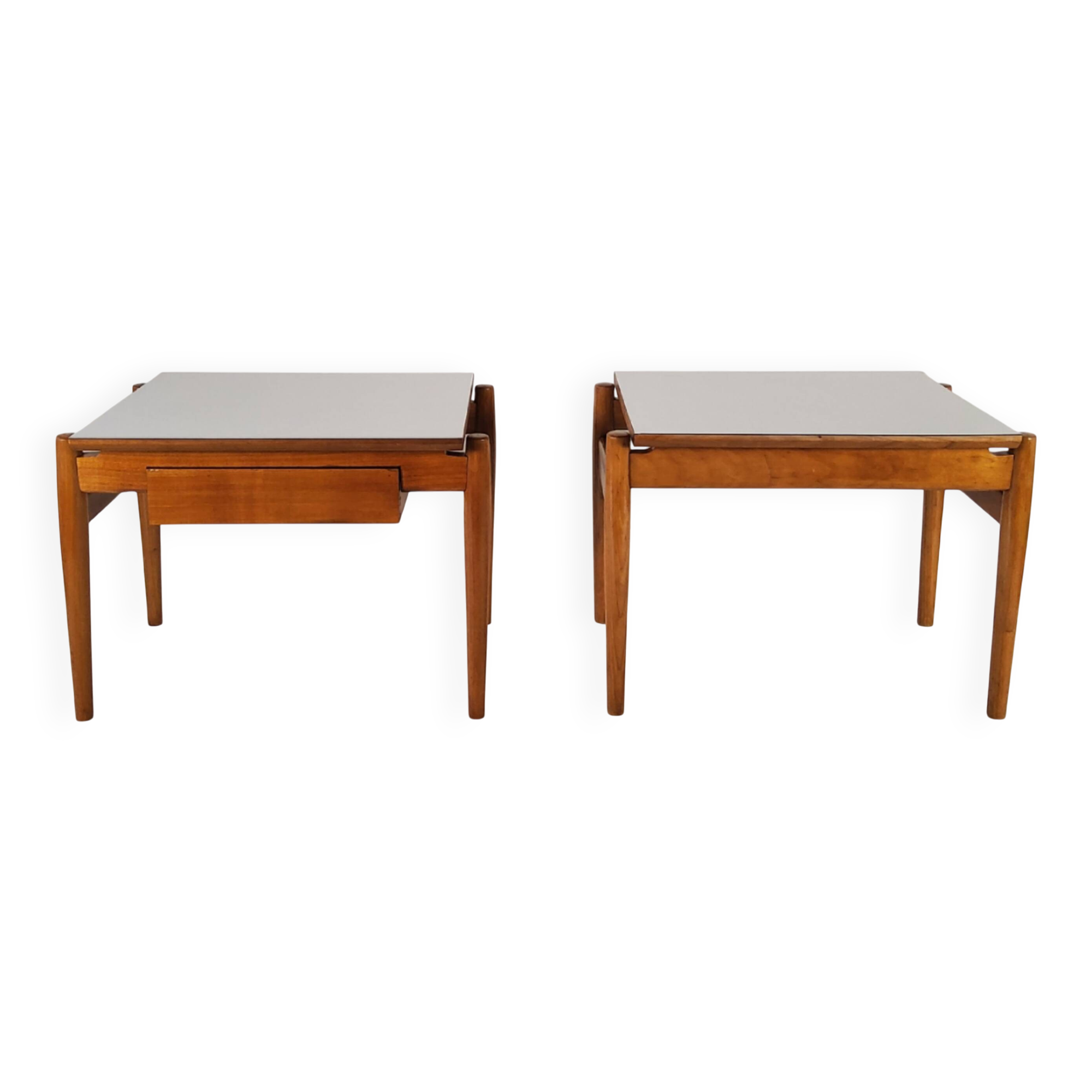 Wooden side table, Van Den Berghe-Pauvers, Belgium