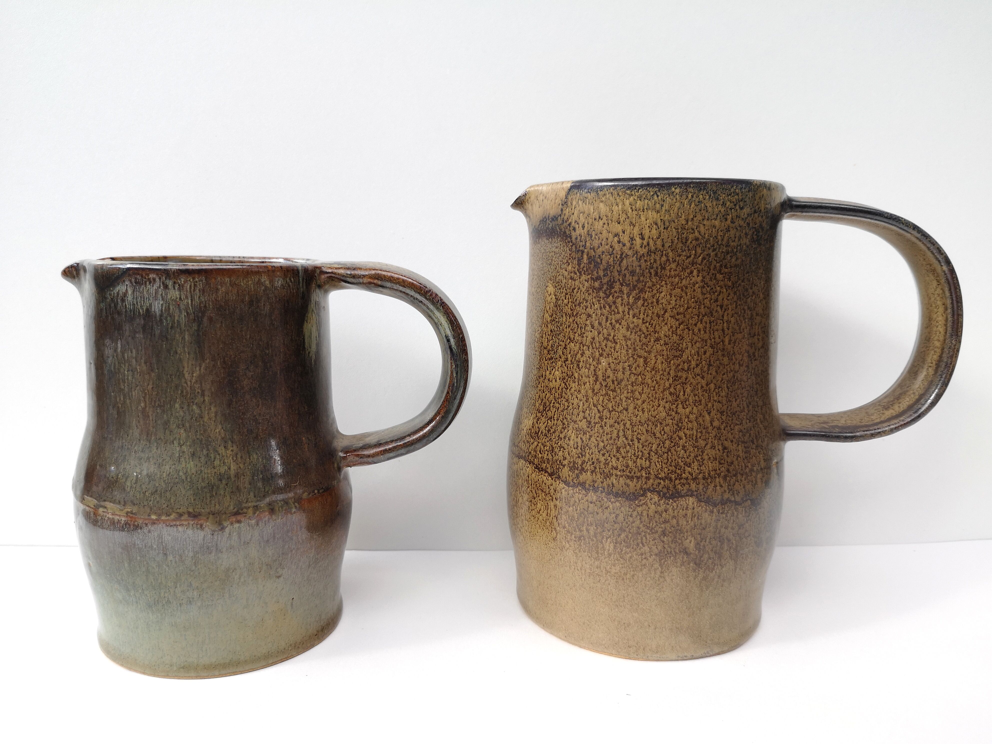 Vintage stoneware pitchers
