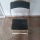 Lot de 4 chaises  pliantes - dossier et assise vert d'eau - structure métal doré -Chaisor
