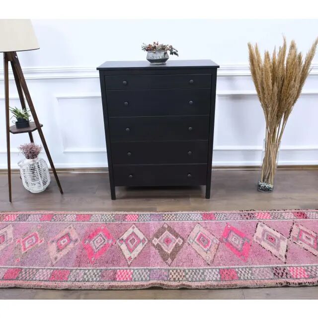 Turkish Oushak handmade runner 80x444