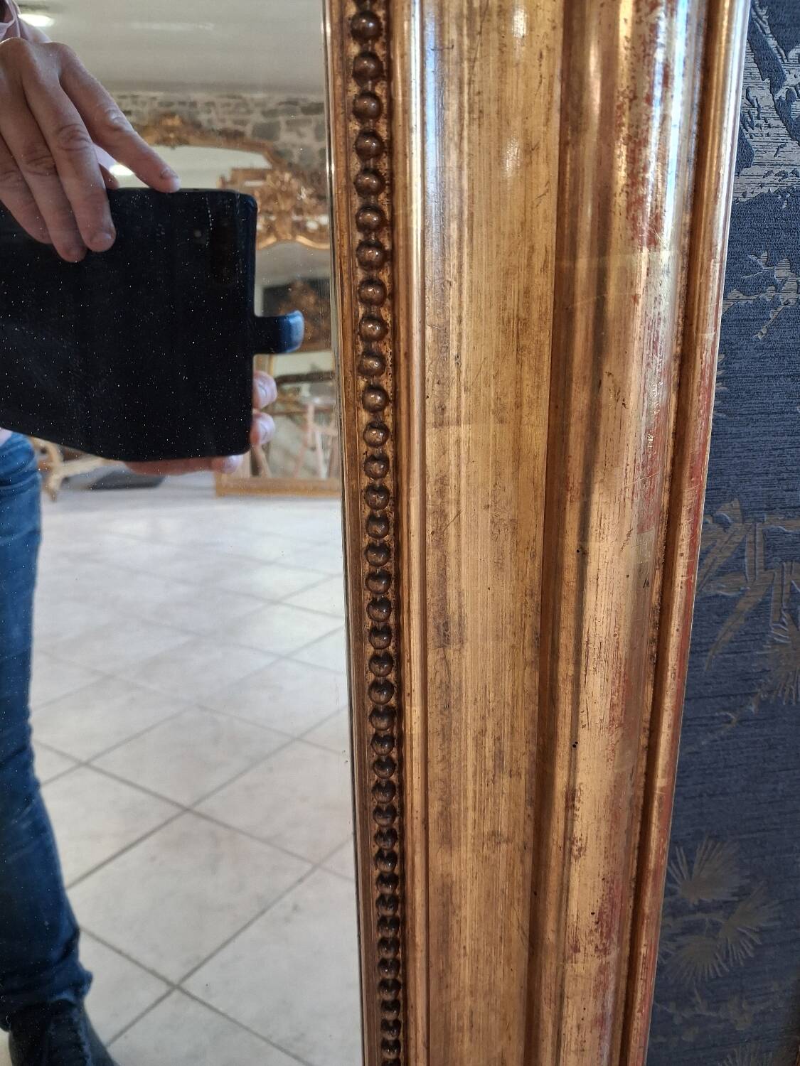 Louis Philippe period mirror 164 x 109