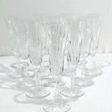 Saint Louis – 10 champagne flutes in crystal, Provence model