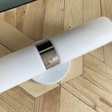 Wall lamp tube white glass and chrome metal vintage lighting LAMP-7428