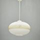 Czechoslovak Opaline Glass and Gold Pendant Light, 1970s