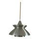 Vintage Danish chrome/ochre pendant - Doo Wop style lamp