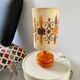 Lampe design Space age vintage années 70 original verre orange