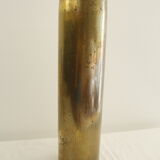 Brass shell casing vase