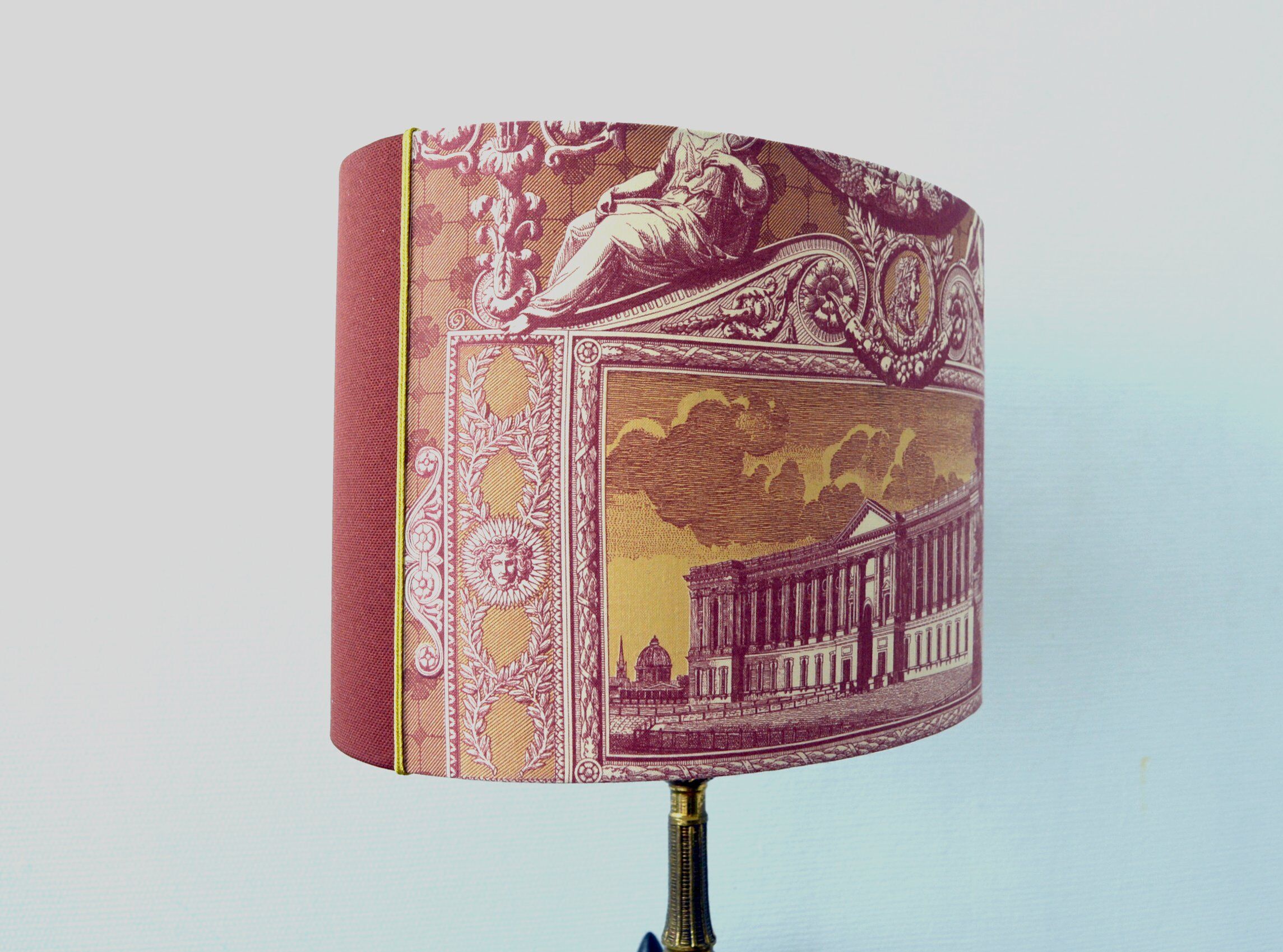 Abat-jours toile de Jouy motif "Monuments de Paris"