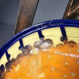 Suspension Art Déco « Le Verre Français » – pâte de verre & fer forgé