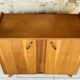 Vintage storage furniture in flame-figured oak, by Gillard Bourdin, circa 196.