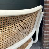 Set of 4 Cesca b32 model chairs in white dining chair